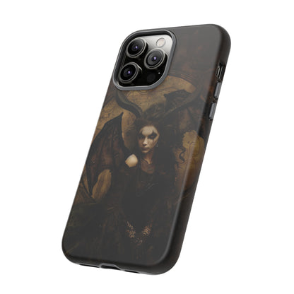 Demon Lilith Gothic Phone Case for iPhone, Samsung Galaxy, Google Pixel - Dark Fantasy Art