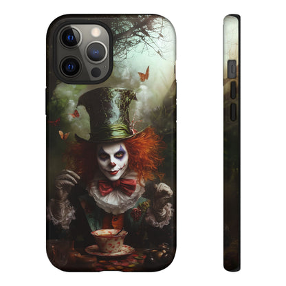 Mad Hatter Gothic Fantasy Phone Case - Dark Wonderland Design for iPhone, Samsung Galaxy, and Google Pixel Devices