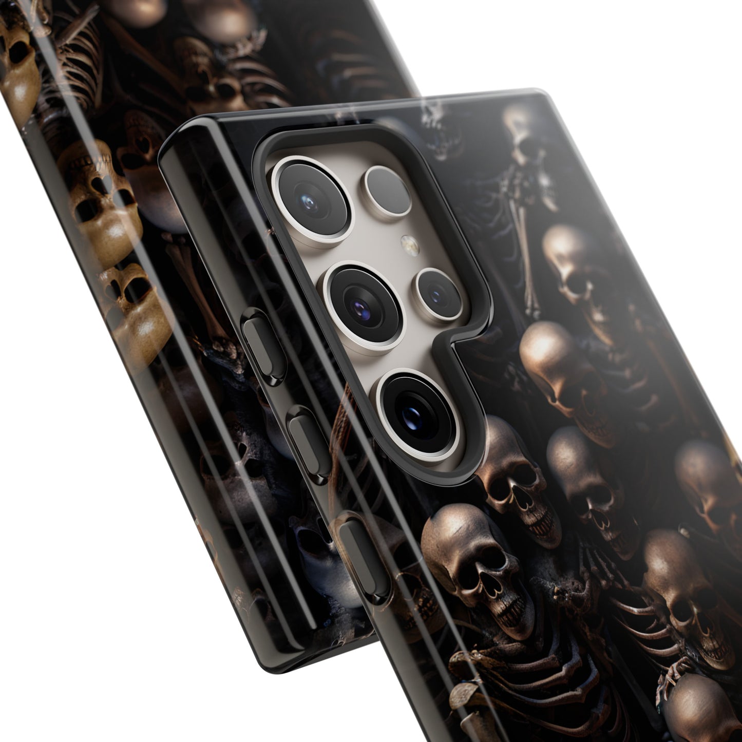 Skeletal Grave Phone Case – Halloween Horror Skeleton Design for iPhone, Samsung Galaxy, and Google Pixel Devices