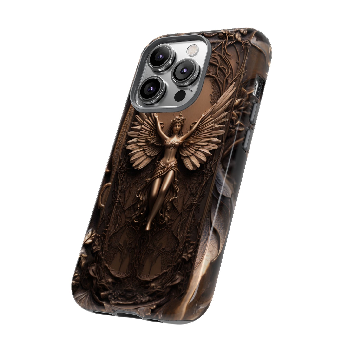 The Bronze Fairy Phone Case – Fantasy Faery Design for iPhone, Samsung Galaxy, and Google Pixel Devices