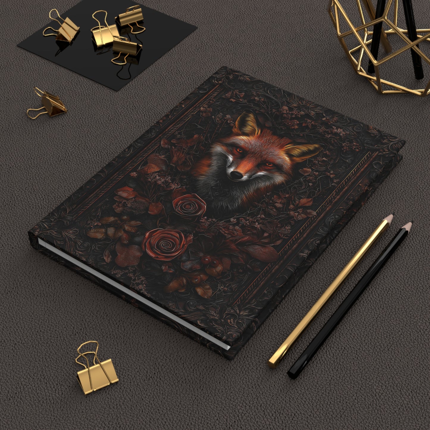 Fox in the Forest Hardcover Journal - Rustic Elegance for Writers and Dreamers