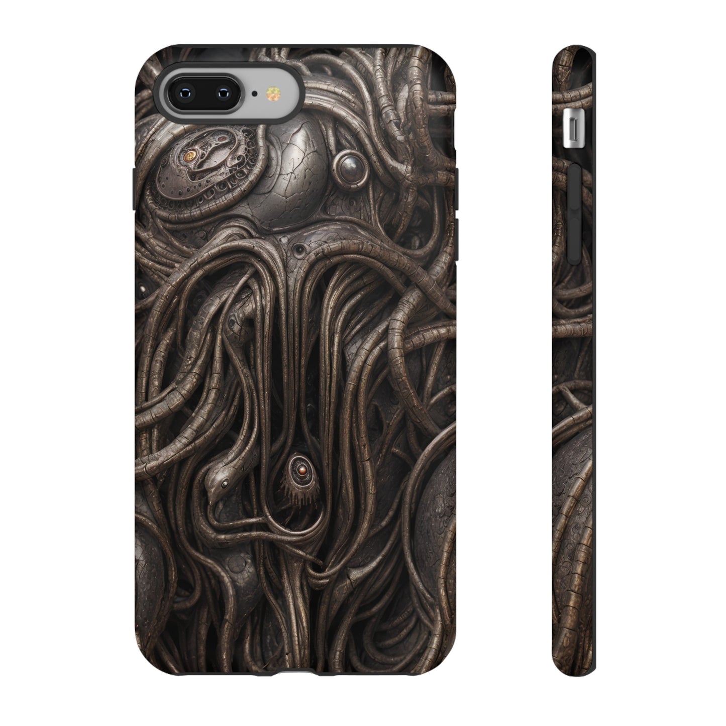 Biomechanical Horror 4 Phone Case – Futuristic Alien Design for iPhone, Samsung Galaxy, and Google Pixel Devices