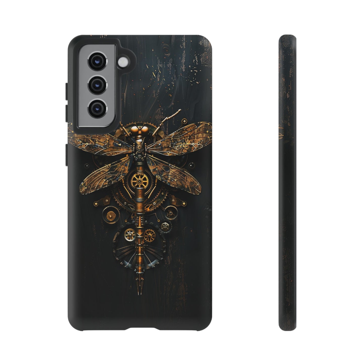 Steampunk Dragonfly Phone Case - Intricate Gear Design for iPhone, Samsung Galaxy, Google Pixel Devices