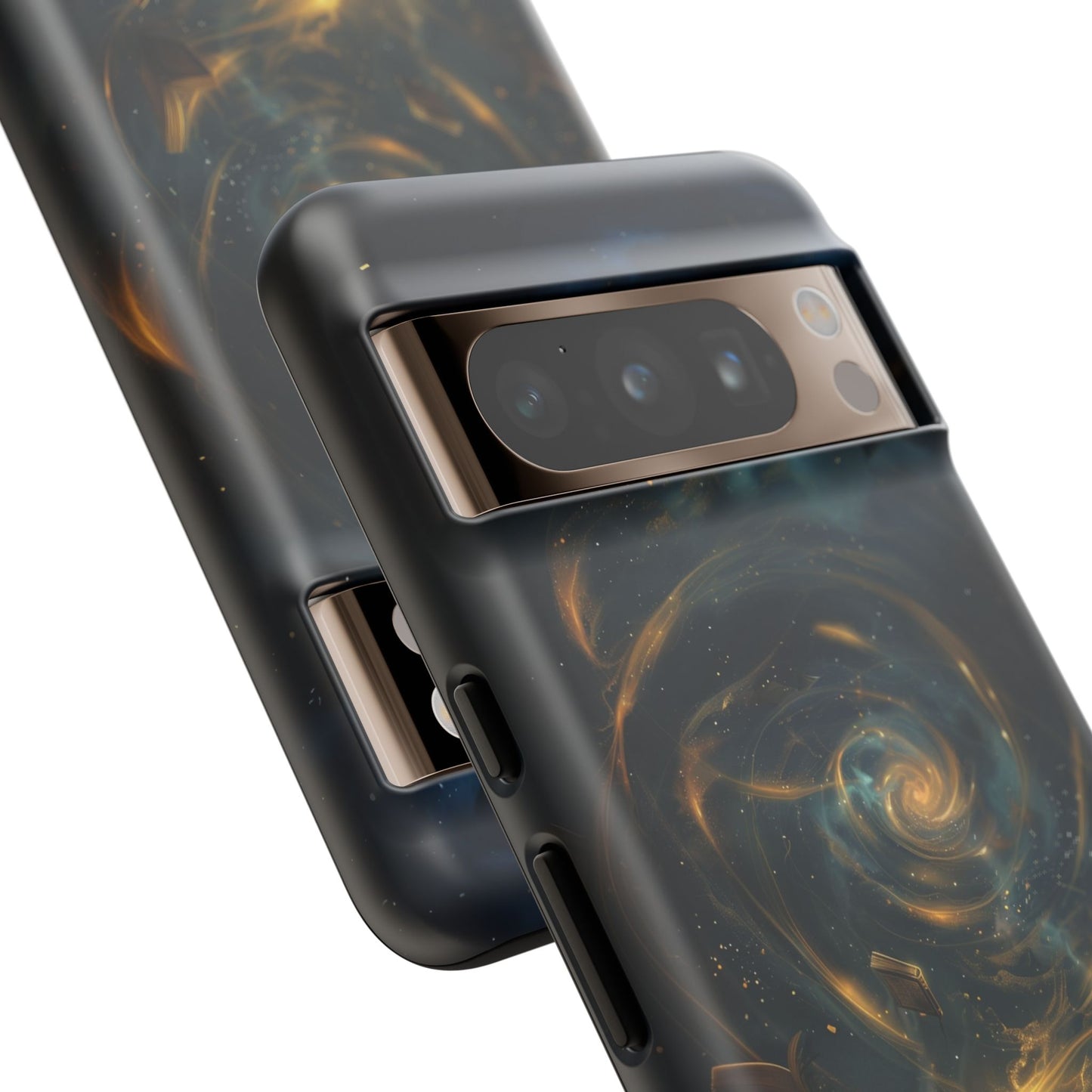 Magical Galaxy Swirling Books Phone Case - Celestial Book Lover's Gift for iPhone, Samsung Galaxy, and Google Pixel Devices