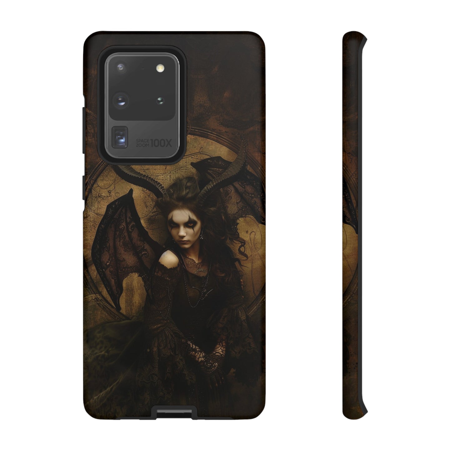 Demon Lilith Gothic Phone Case for iPhone, Samsung Galaxy, Google Pixel - Dark Fantasy Art