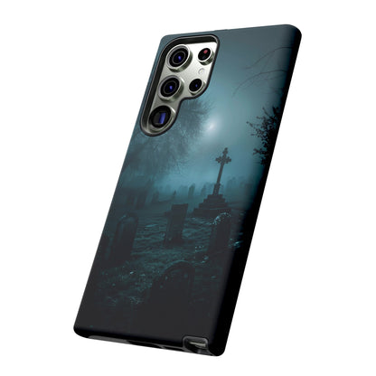 Graveyard at Night Phone Case – Eerie Cemetery Design for iPhone, Samsung Galaxy, and Google Pixel Devices