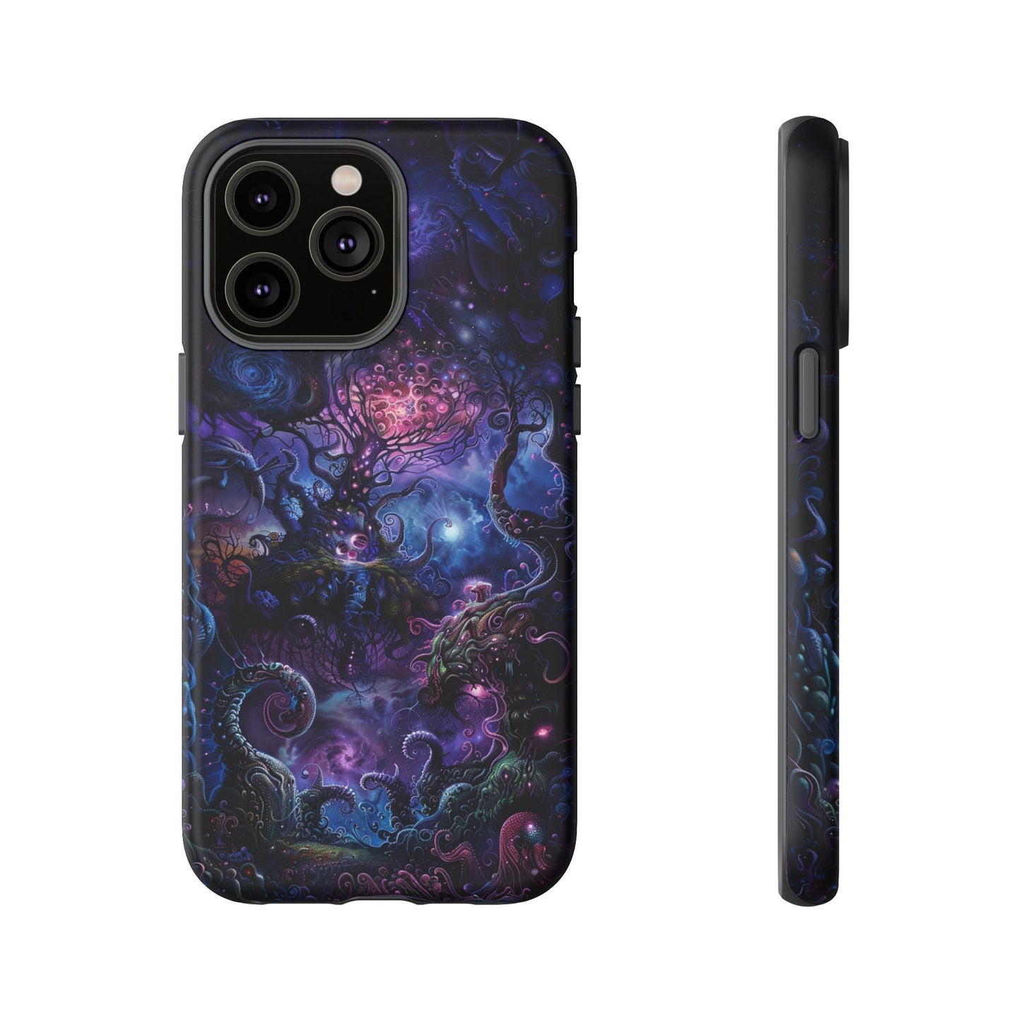 Trippy Psychedelic Alien Landscape Phone Case - Vibrant Abstract Design for iPhone, Samsung Galaxy and Google Pixel Devices