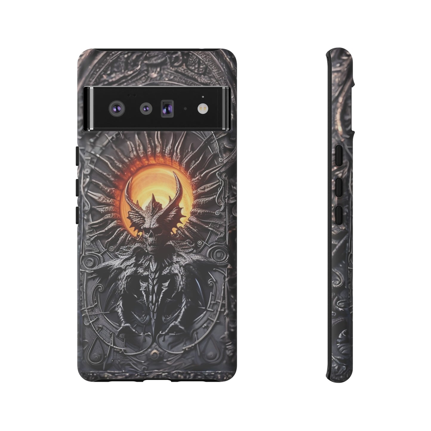 Skeletal Demonic King Phone Case – Ornate Gothic Design for iPhone, Samsung Galaxy, and Google Pixel Devices