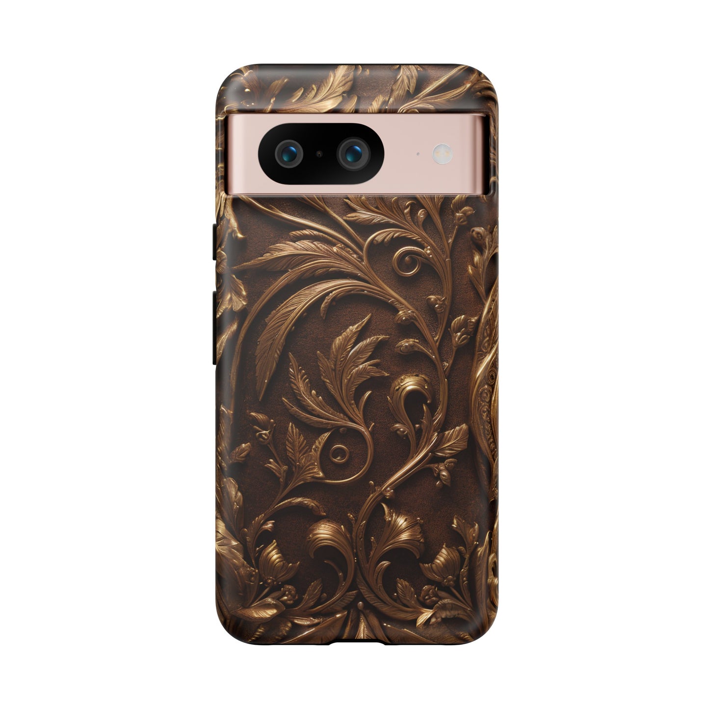 Elegant Bronze Phone Case – Victorian Floral Design for iPhone, Samsung Galaxy, and Google Pixel Devices