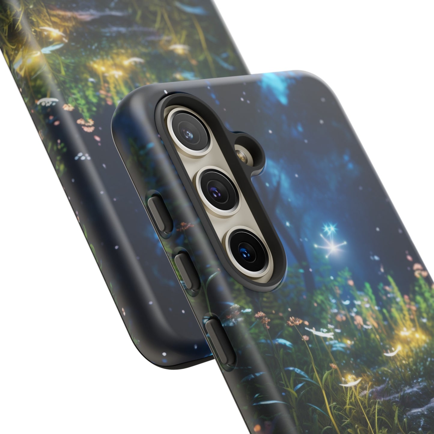 Fireflies in the Forest Tough Phone Case – Enchanting Summer Night Design for iPhone, Samsung Galaxy, and Google Pixel Devices