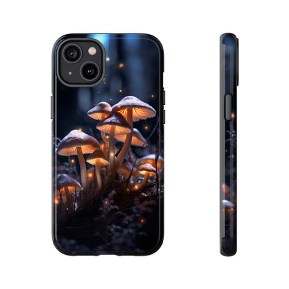 Glowing Mushrooms at Night Phone Case – Enchanting Fantasy Forest Design for iPhone, Samsung Galaxy, and Google Pixel Devices