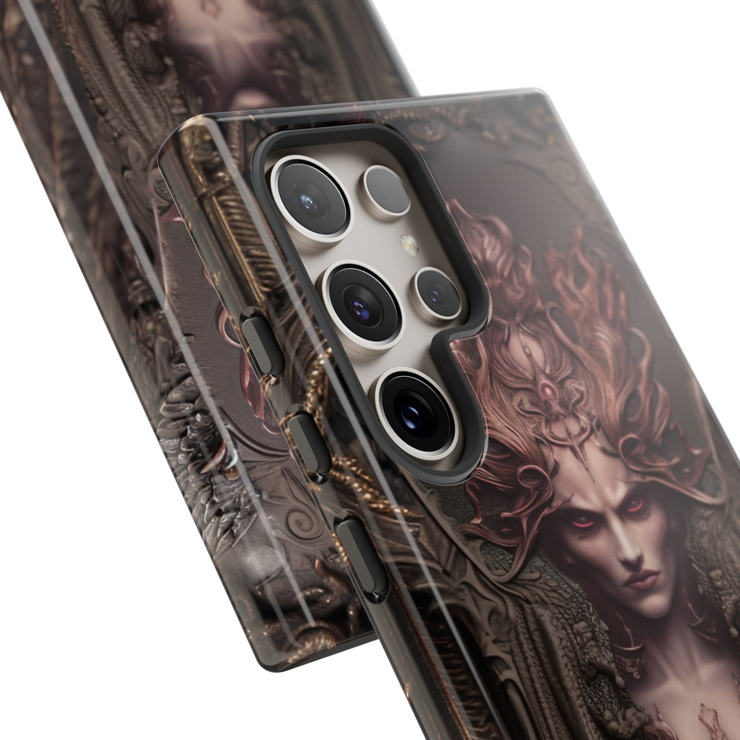 Dark Lilith Phone Case – Horned Hell Horror Design for iPhone, Samsung Galaxy, and Google Pixel Devices