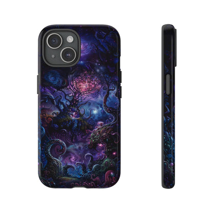 Trippy Psychedelic Alien Landscape Phone Case - Vibrant Abstract Design for iPhone, Samsung Galaxy and Google Pixel Devices