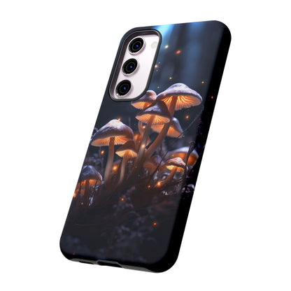 Glowing Mushrooms at Night Phone Case – Enchanting Fantasy Forest Design for iPhone, Samsung Galaxy, and Google Pixel Devices