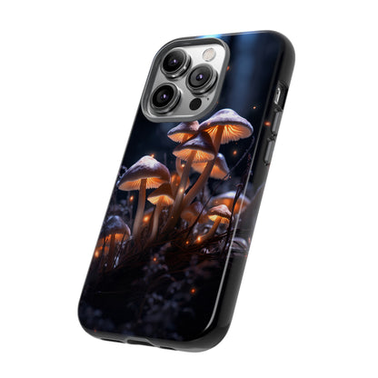 Glowing Mushrooms at Night Phone Case – Enchanting Fantasy Forest Design for iPhone, Samsung Galaxy, and Google Pixel Devices