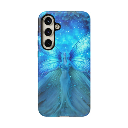 Blue Cosmic Fairy Phone Case – Enchanting Fae Design for iPhone, Samsung Galaxy, and Google Pixel Devices