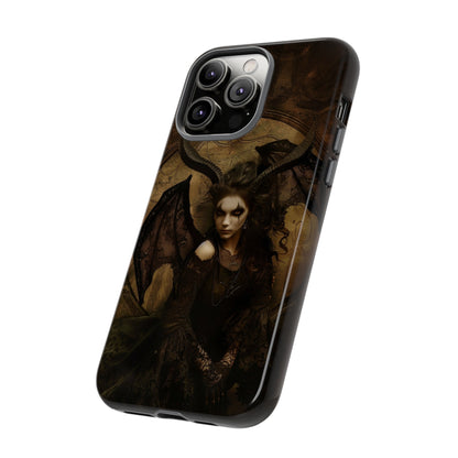 Demon Lilith Gothic Phone Case for iPhone, Samsung Galaxy, Google Pixel - Dark Fantasy Art