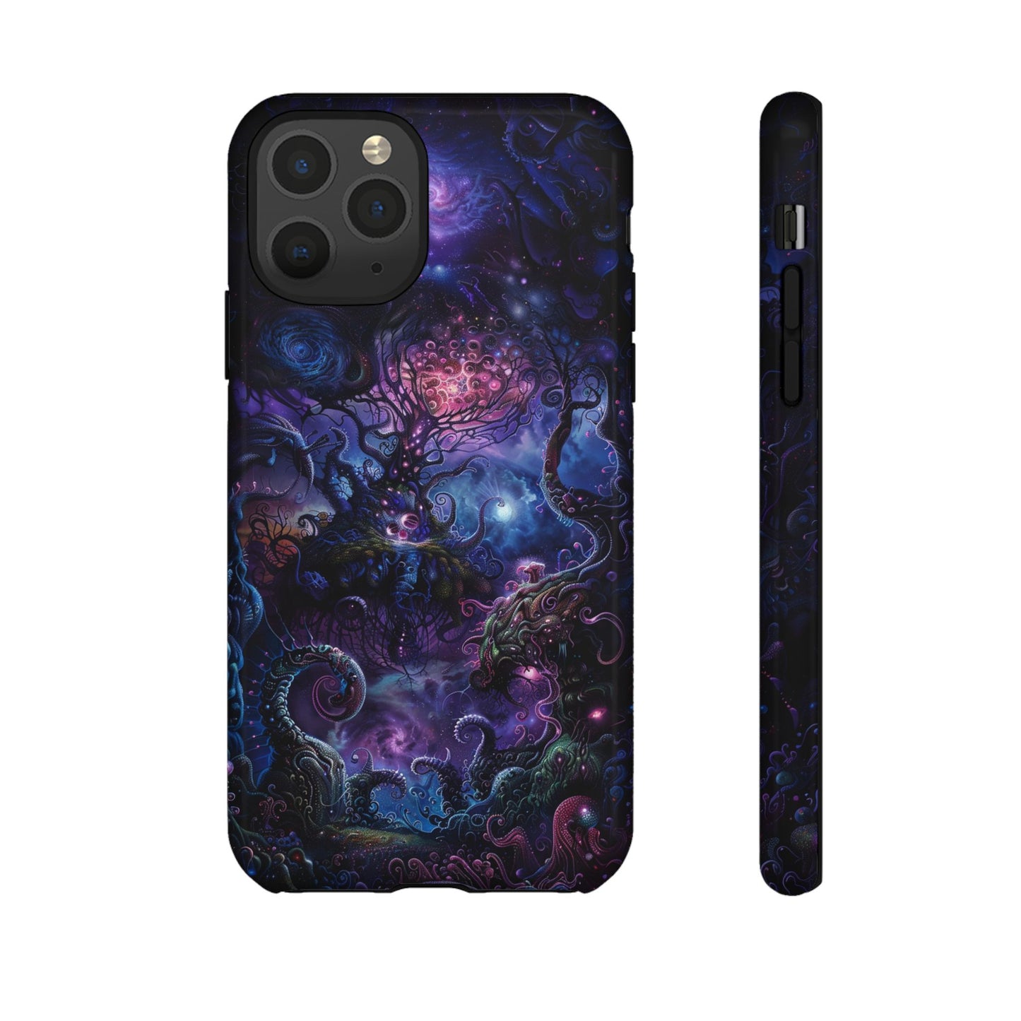 Trippy Psychedelic Alien Landscape Phone Case - Vibrant Abstract Design for iPhone, Samsung Galaxy and Google Pixel Devices