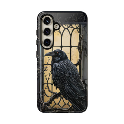 The Raven Phone Case – Edgar Allan Poe Inspired Gothic Design for iPhone, Samsung Galaxy, and Google Pixel Devices