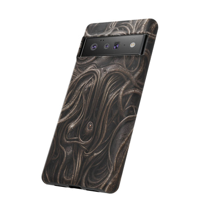 Biomechanical Horror 4 Phone Case – Futuristic Alien Design for iPhone, Samsung Galaxy, and Google Pixel Devices