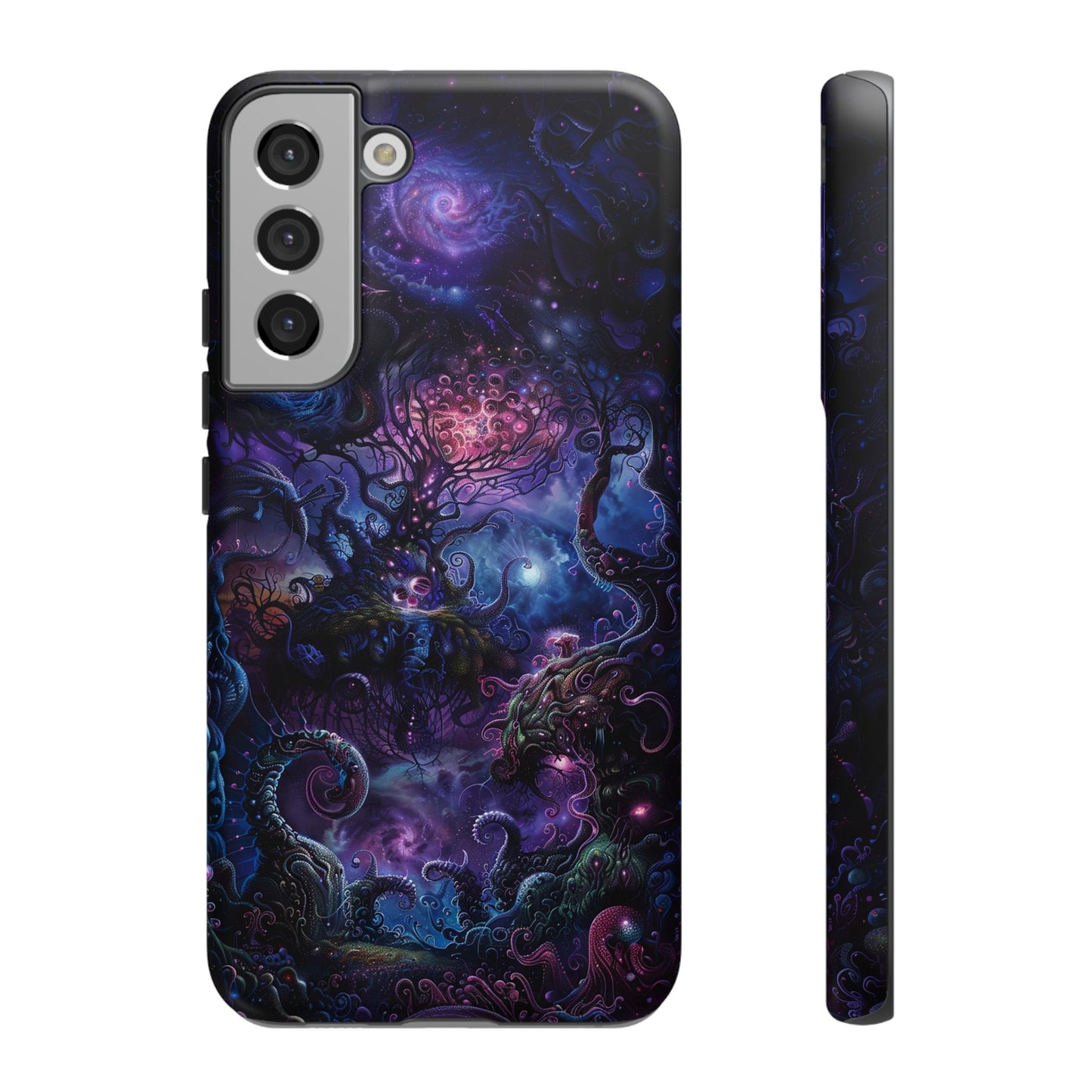 Trippy Psychedelic Alien Landscape Phone Case - Vibrant Abstract Design for iPhone, Samsung Galaxy and Google Pixel Devices