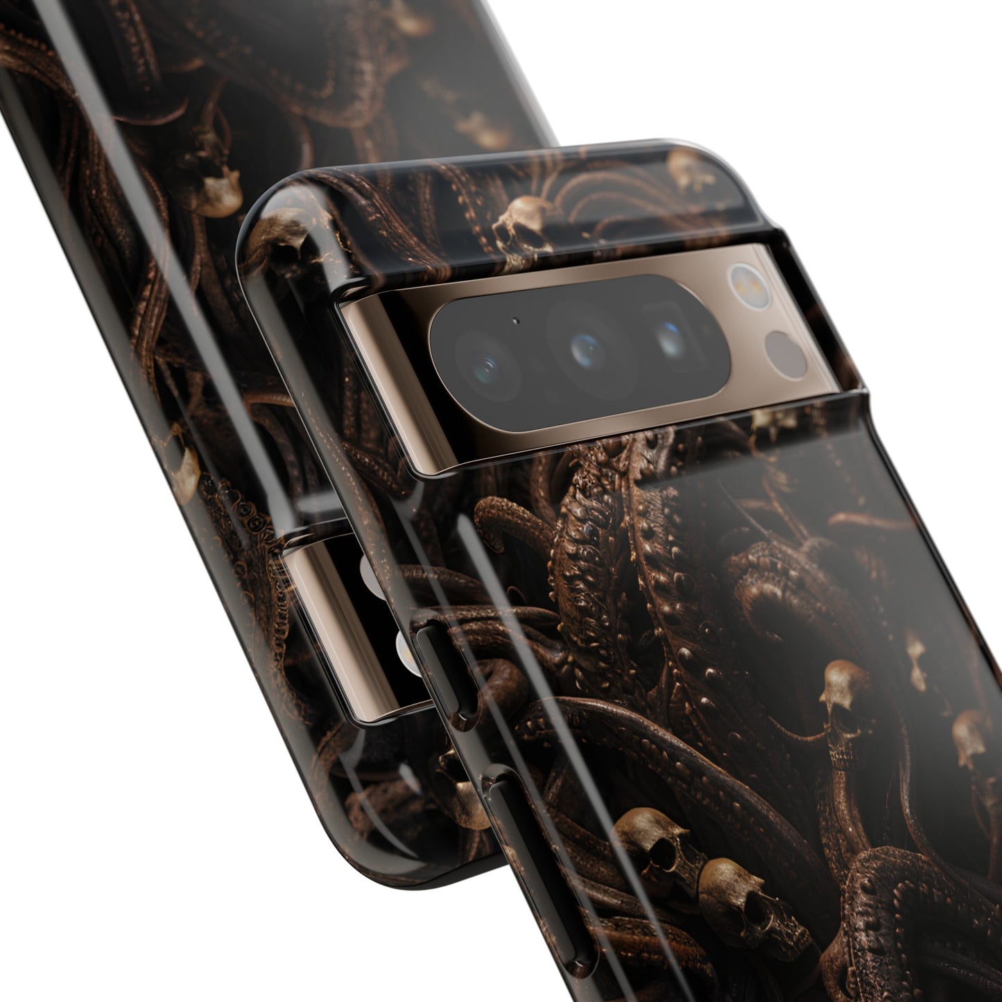 Skulls and Tentacles Phone Case – Lovecraftian Horror Design for iPhone, Samsung Galaxy, and Google Pixel Devices