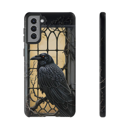 The Raven Phone Case – Edgar Allan Poe Inspired Gothic Design for iPhone, Samsung Galaxy, and Google Pixel Devices