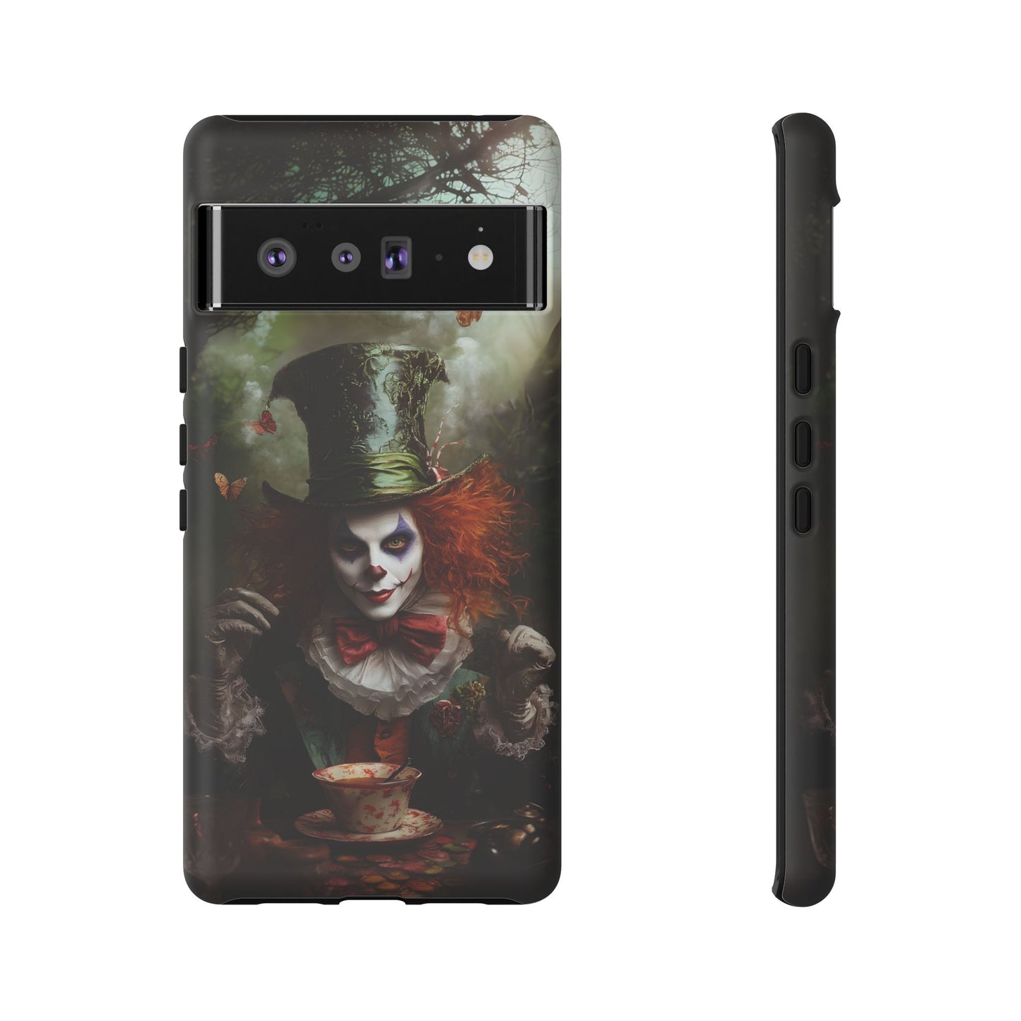 Mad Hatter Gothic Fantasy Phone Case - Dark Wonderland Design for iPhone, Samsung Galaxy, and Google Pixel Devices