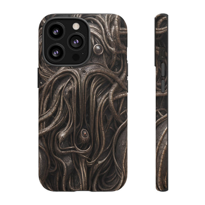 Biomechanical Horror 4 Phone Case – Futuristic Alien Design for iPhone, Samsung Galaxy, and Google Pixel Devices