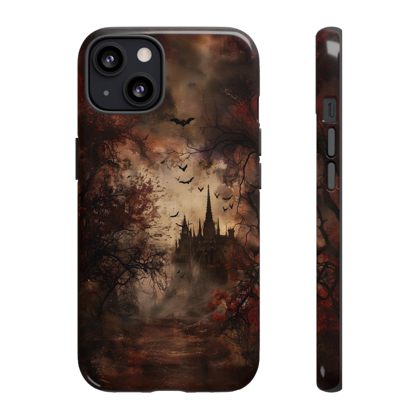 Gothic Castle Phone Case - Spooky Halloween Design for iPhone, Samsung Galaxy, Google Pixel Devices