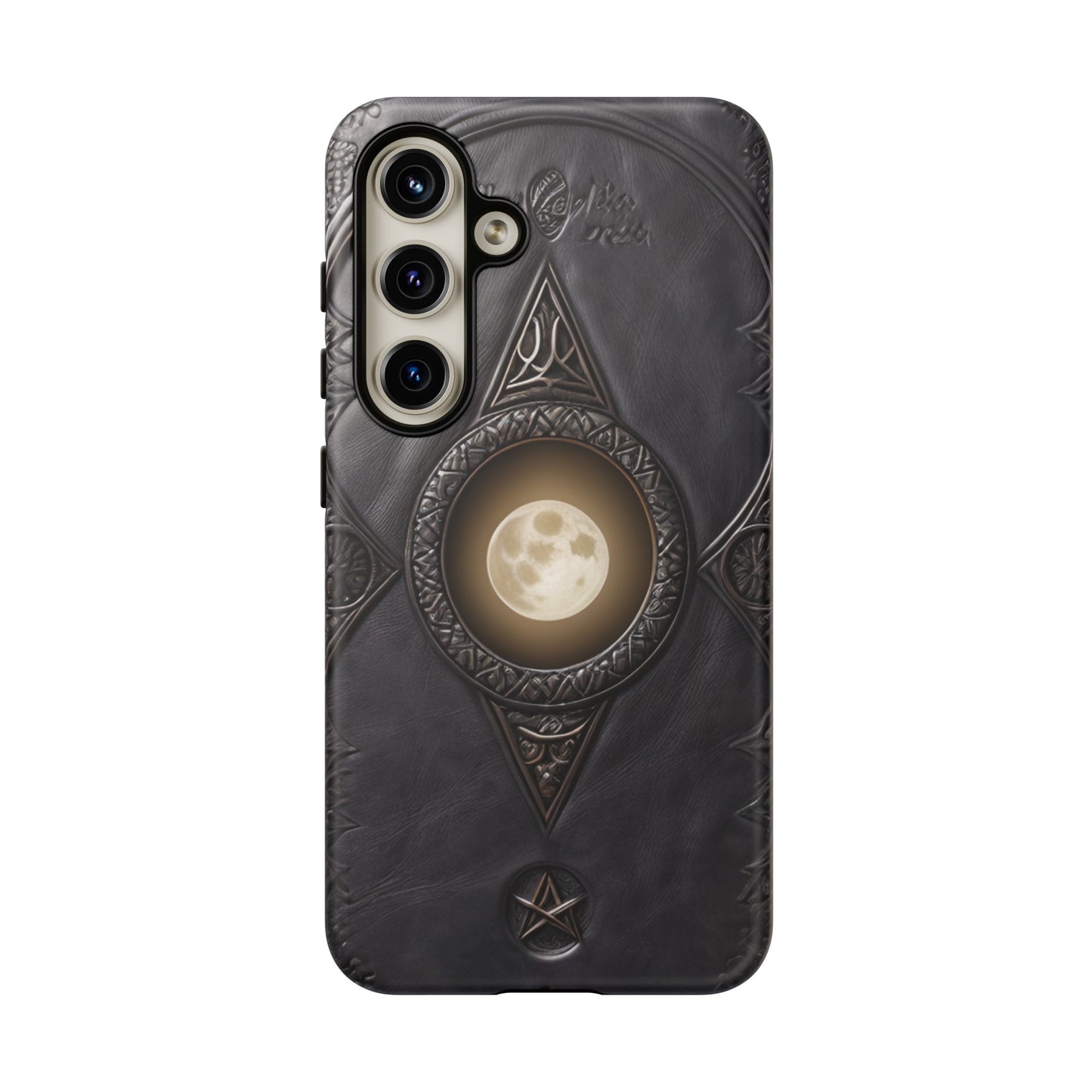 Moon Case Tough Phone Case – Fantasy Art Leather Book Design for iPhone, Samsung Galaxy, and Google Pixel Devices