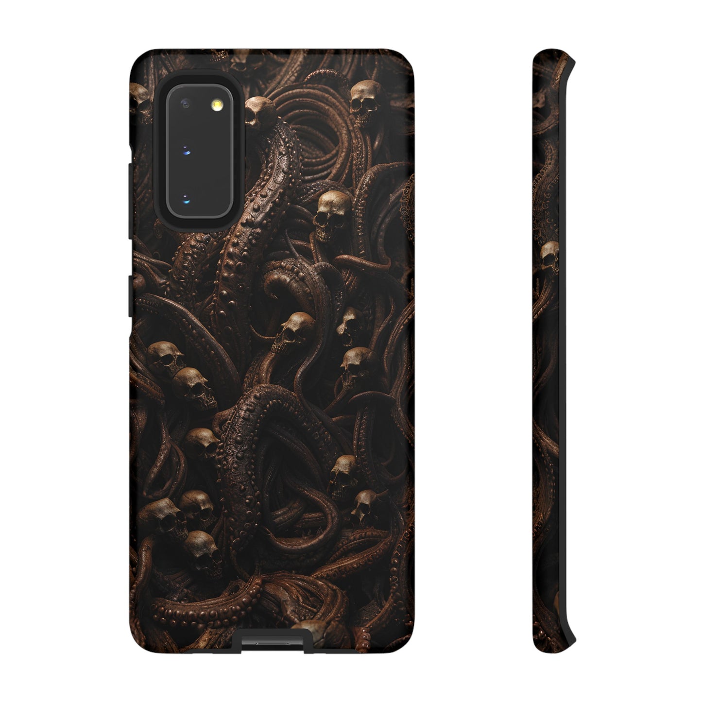 Skulls and Tentacles Phone Case – Lovecraftian Horror Design for iPhone, Samsung Galaxy, and Google Pixel Devices