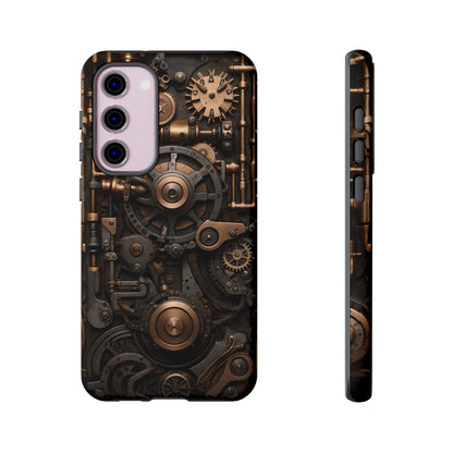 Steampunk Machine Phone Case – Victorian Gears Design for iPhone, Samsung Galaxy, and Google Pixel Devices