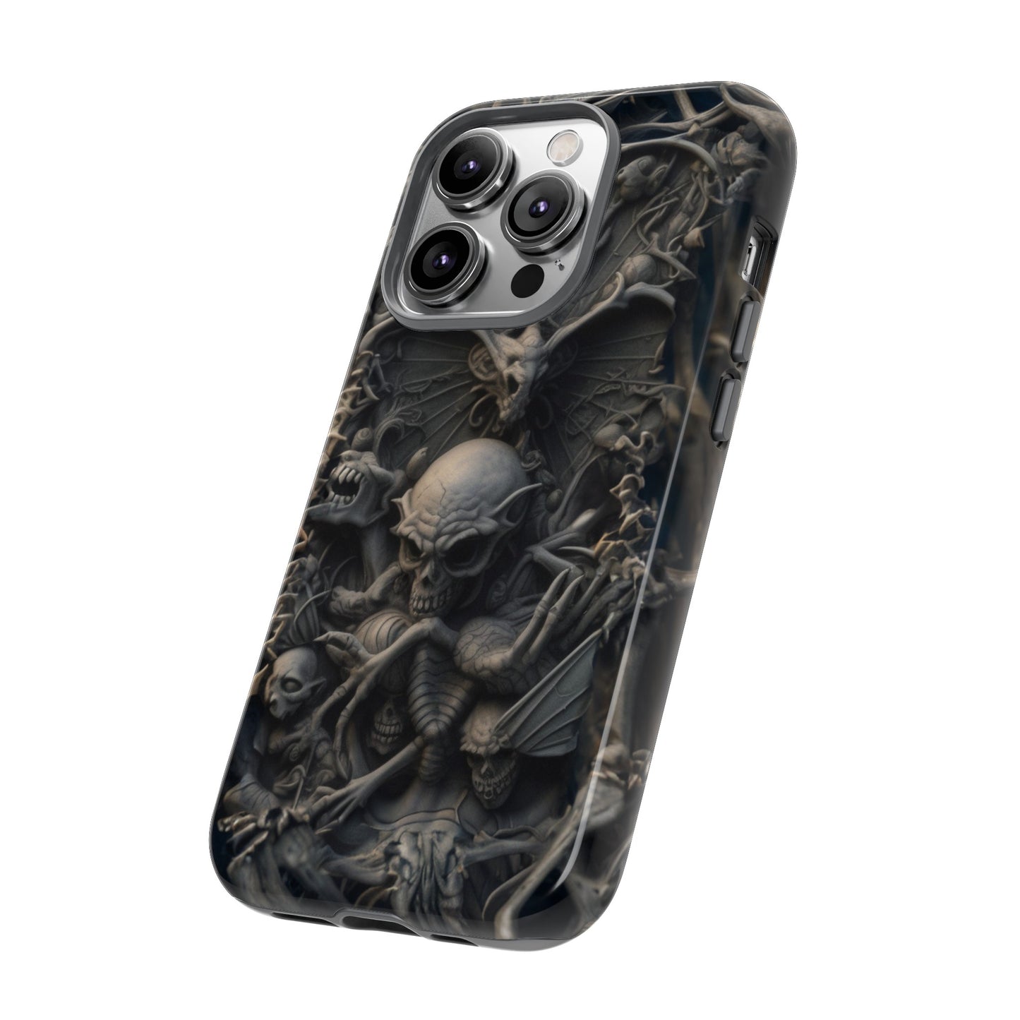 Those Who Dwell Below #1 Phone Case – Intricate Gothic Skeleton Design for iPhone, Samsung Galaxy, Google Pixel Devices