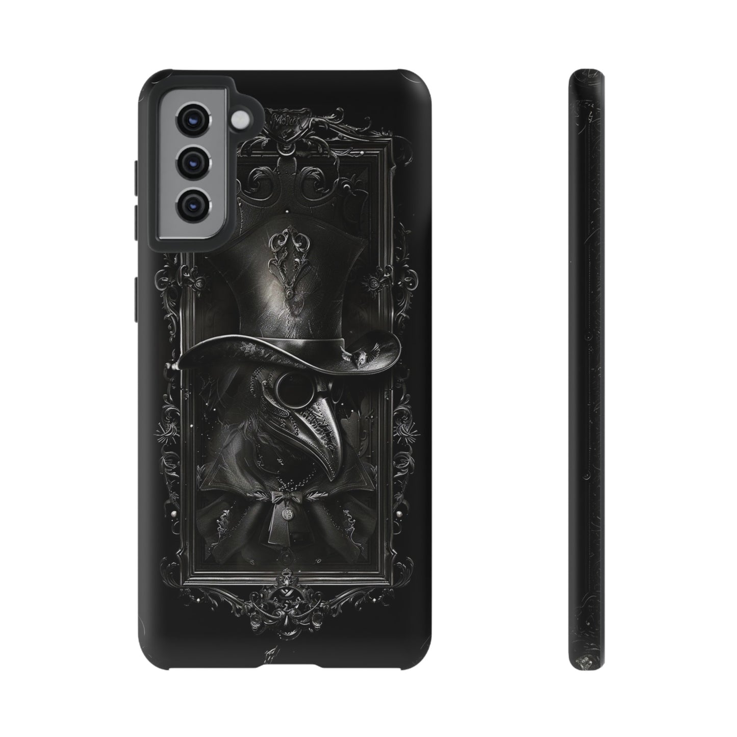 Gothic Plague Doctor Phone Case - Mysterious and Dark Design for iPhone, Samsung Galaxy, and Google Pixel Devices