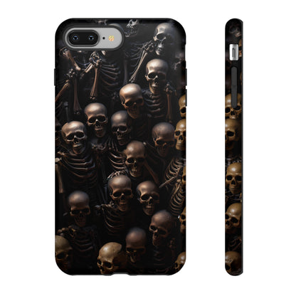 Skeletal Grave Phone Case – Halloween Horror Skeleton Design for iPhone, Samsung Galaxy, and Google Pixel Devices