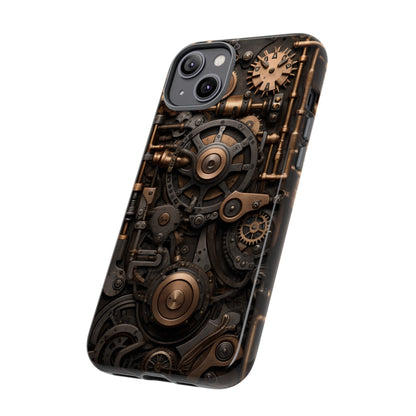 Steampunk Machine Phone Case – Victorian Gears Design for iPhone, Samsung Galaxy, and Google Pixel Devices