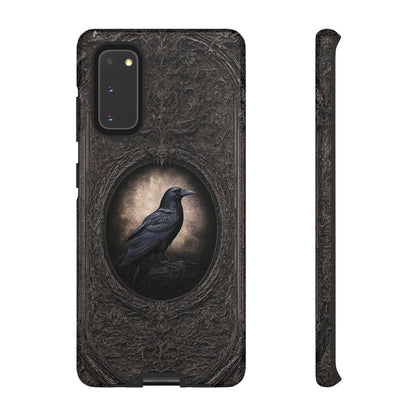Gothic Raven Phone Case - Mysterious Dark Bird Design