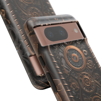 Gearworks 2 Phone Case – Steampunk Victorian Design with Gears and Clockwork for iPhone, Samsung Galaxy, and Google Pixel Devices