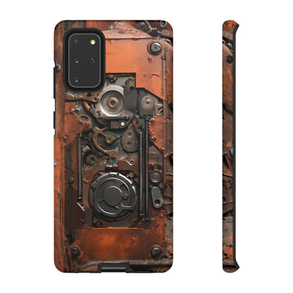 Rusted Mechanisms Phone Case – Steampunk Metal Gear Design for iPhone, Samsung Galaxy, and Google Pixel Devices