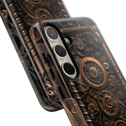 Gearworks 2 Phone Case – Steampunk Victorian Design with Gears and Clockwork for iPhone, Samsung Galaxy, and Google Pixel Devices