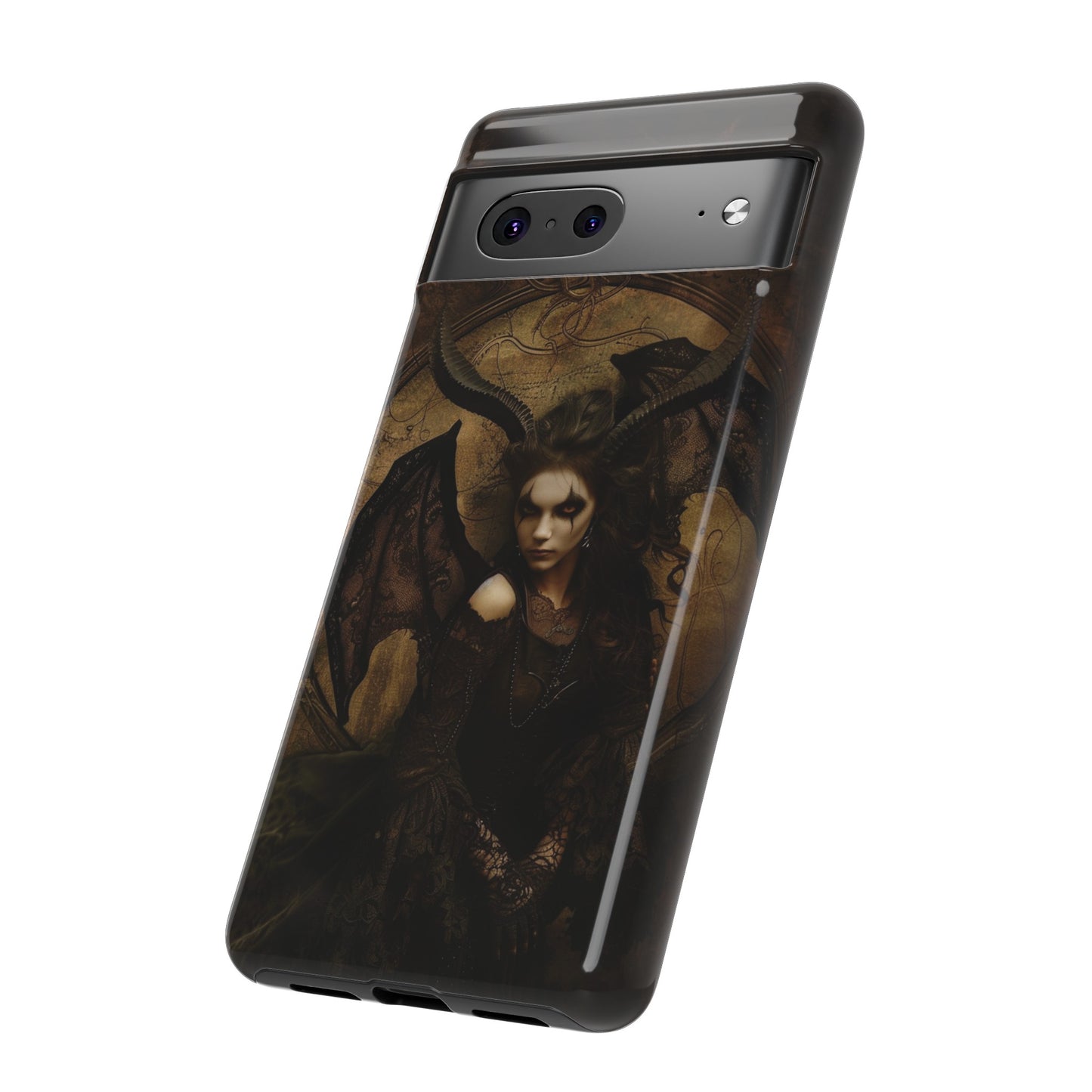 Demon Lilith Gothic Phone Case for iPhone, Samsung Galaxy, Google Pixel - Dark Fantasy Art