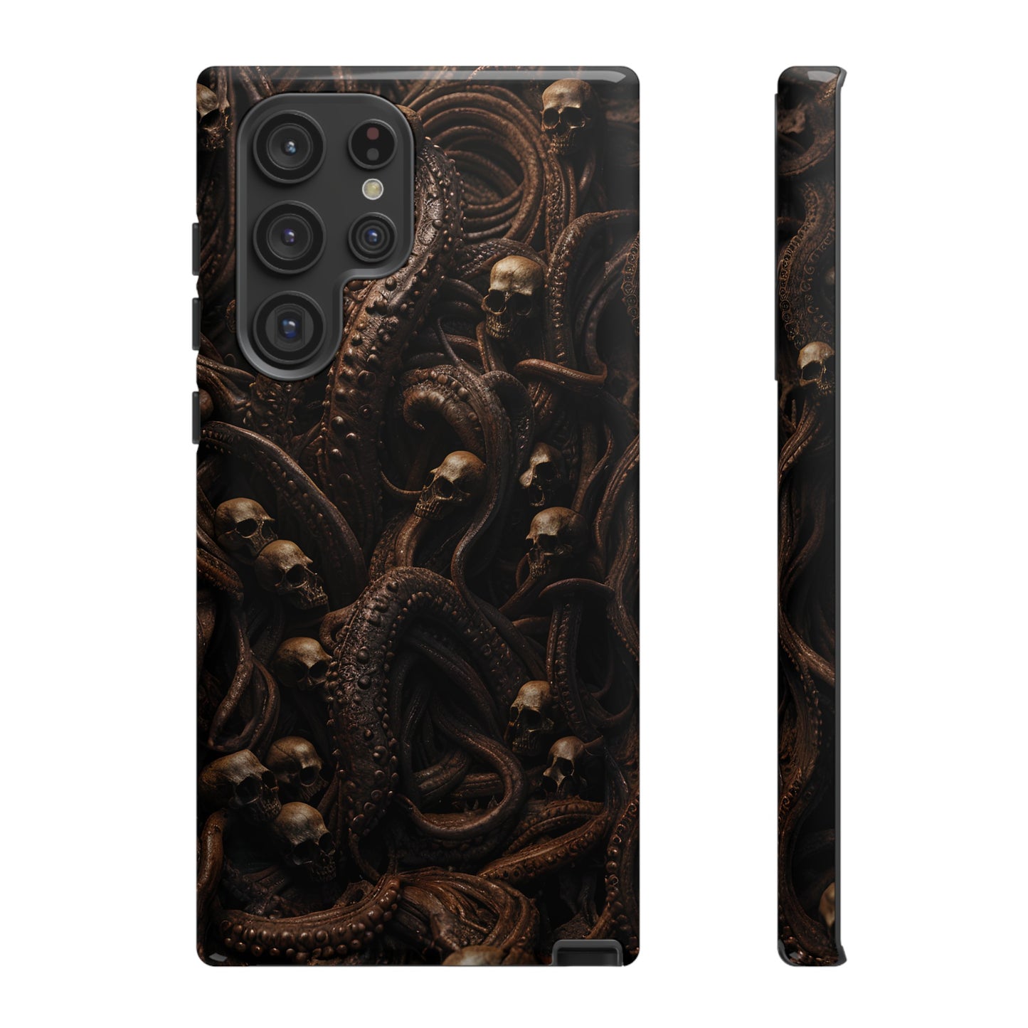 Skulls and Tentacles Phone Case – Lovecraftian Horror Design for iPhone, Samsung Galaxy, and Google Pixel Devices