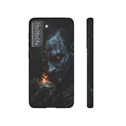 Dark Djinn Warrior Phone Case - Intricate Fantasy Art Protective Cover for iPhone, Samsung Galaxy, and Google Pixel Devices