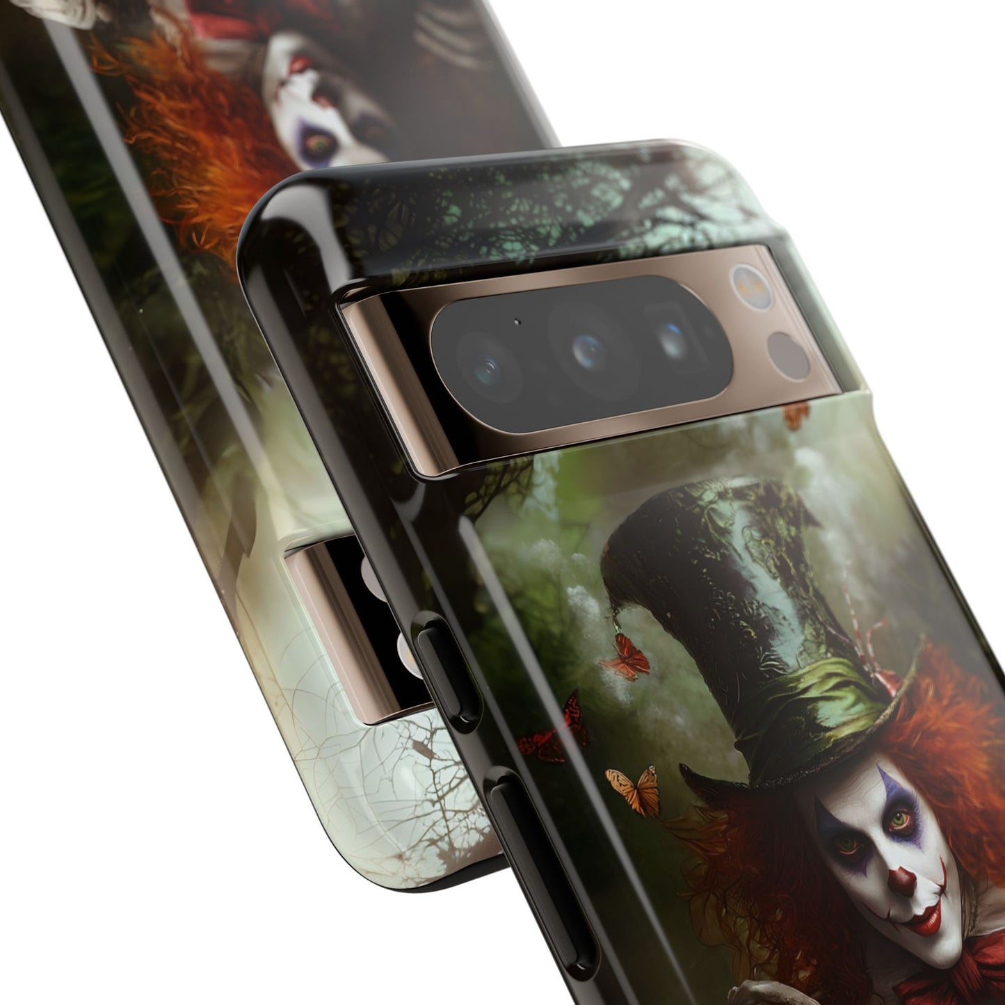 Mad Hatter Gothic Fantasy Phone Case - Dark Wonderland Design for iPhone, Samsung Galaxy, and Google Pixel Devices