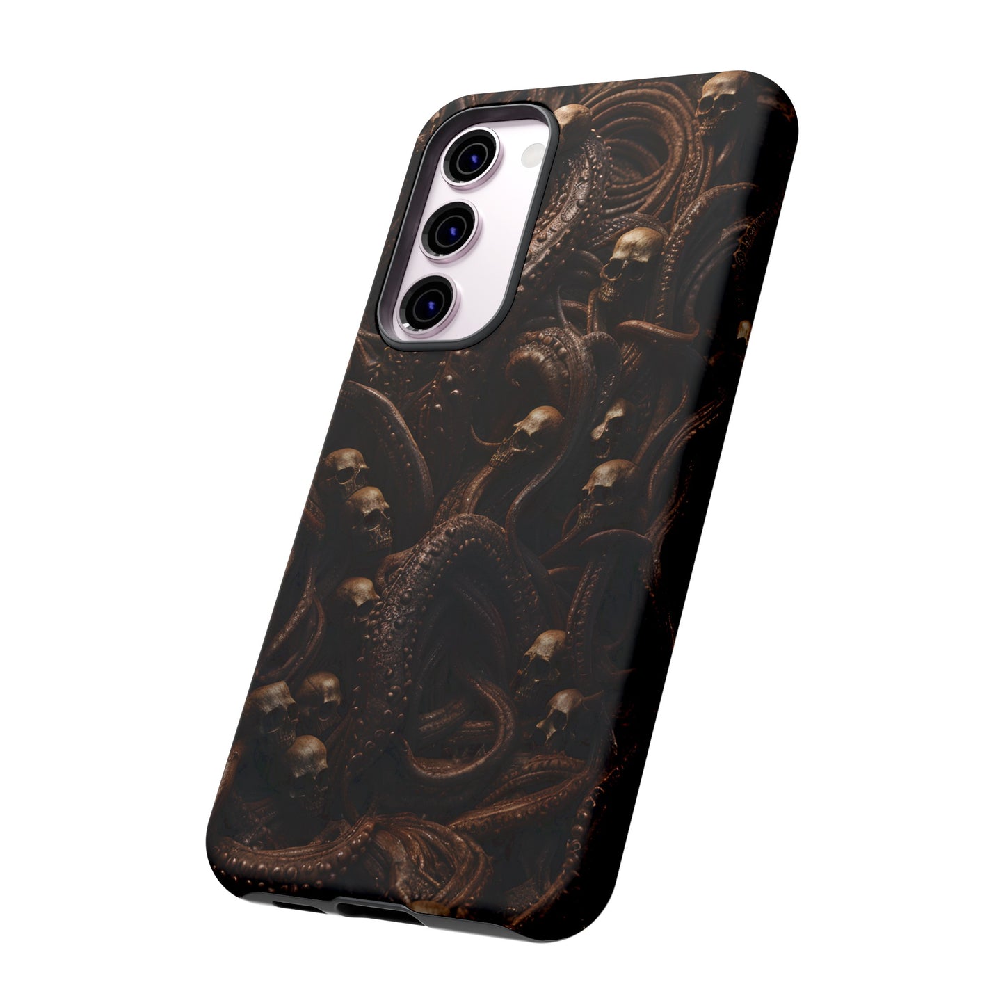 Skulls and Tentacles Phone Case – Lovecraftian Horror Design for iPhone, Samsung Galaxy, and Google Pixel Devices