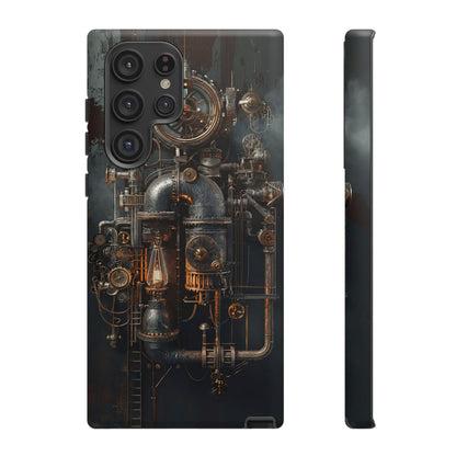 Steampunk Machine #2 Phone Case - Intricate Industrial Design for iPhone, Samsung Galaxy, Google Pixel Devices, Victorian Design Gears