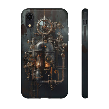 Steampunk Machine #2 Phone Case - Intricate Industrial Design for iPhone, Samsung Galaxy, Google Pixel Devices, Victorian Design Gears