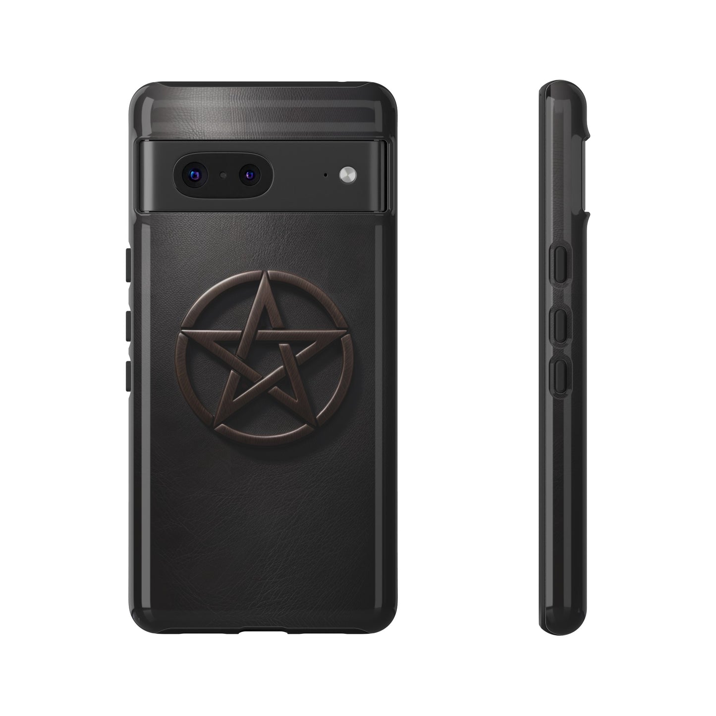 Simple Pentacle Tough Phone Case – Witchcraft Pentagram Design for iPhone, Samsung Galaxy, and Google Pixel Devices