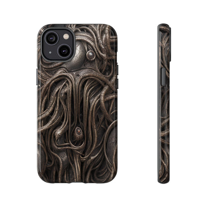 Biomechanical Horror 4 Phone Case – Futuristic Alien Design for iPhone, Samsung Galaxy, and Google Pixel Devices